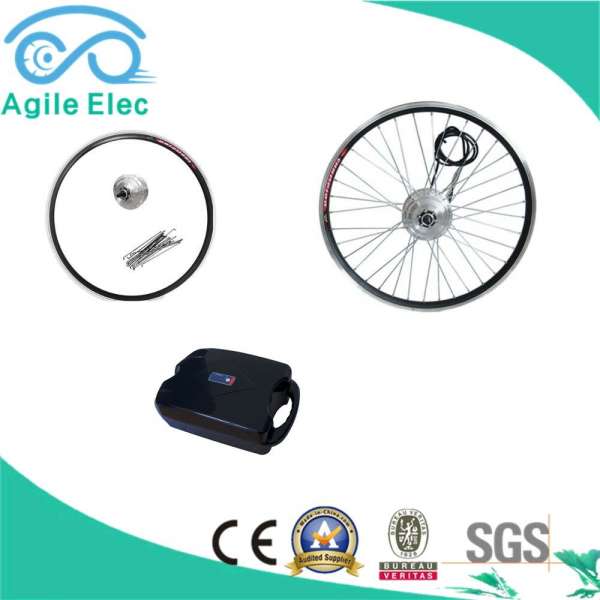 Small Power Geared Motor Electric Bike Kit with Lithium Battery